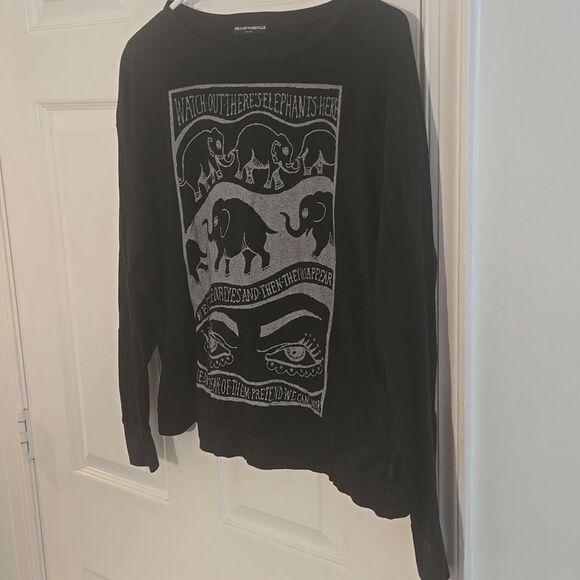 Black Long Sleeve Kids Shirt - Picture 3 of 5